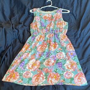 Everly Floral Women’s Dress - Mint and Multicolor